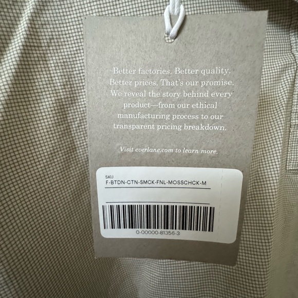 BNWT Everlane Women’s Funnel Neck Smock Top, Size M - Picture 3 of 5